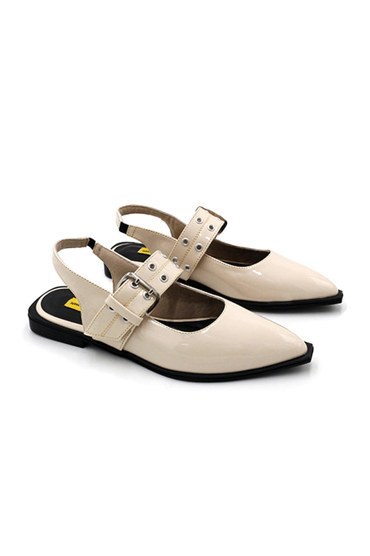 Beige Samantha Flats