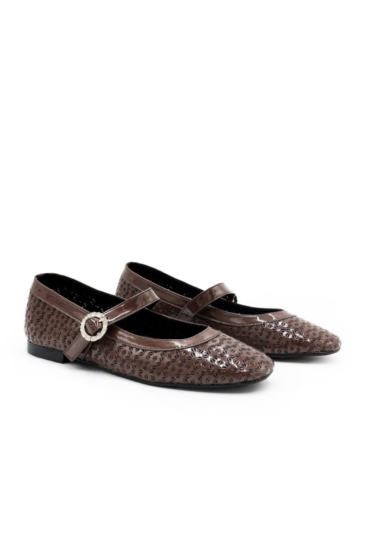 Brown Kristy Flat