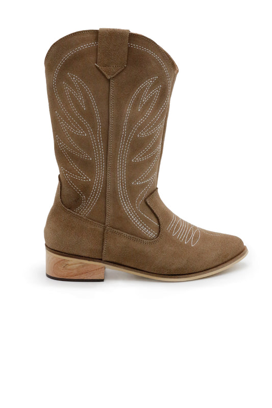 Sand Elora Western Boots