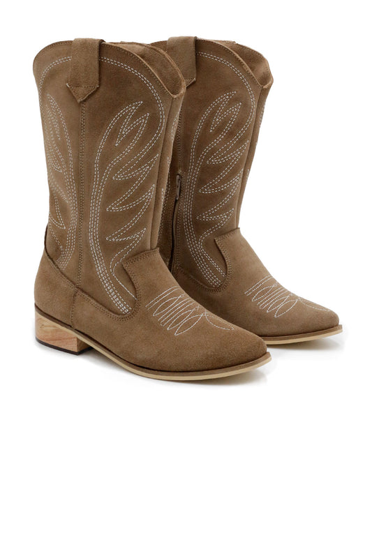 Sand Elora Western Boots