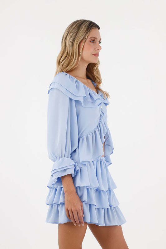 Light Blue Libertad Shirt