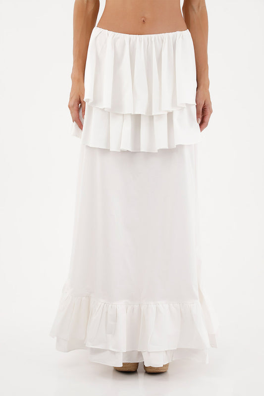 Ivory Brumelia Long Skirt