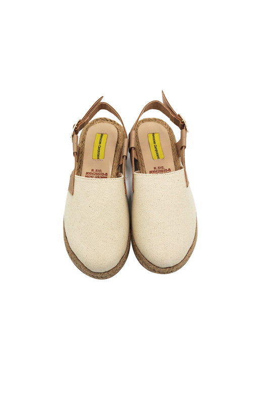 Beige Leah Flat Sandal