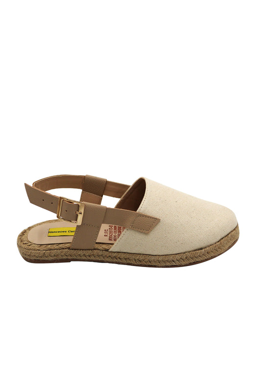 Beige Leah Flat Sandal