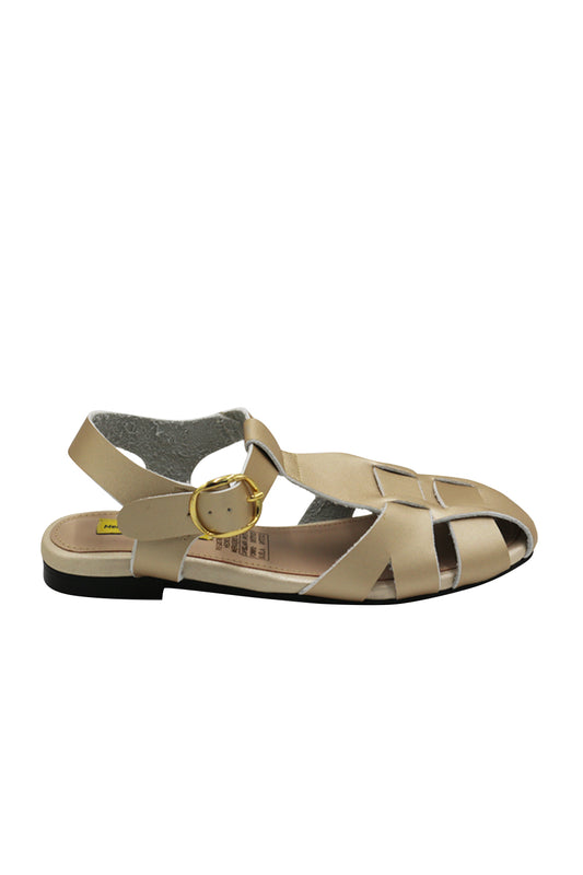 Champagne Charlotte Flat Sandal