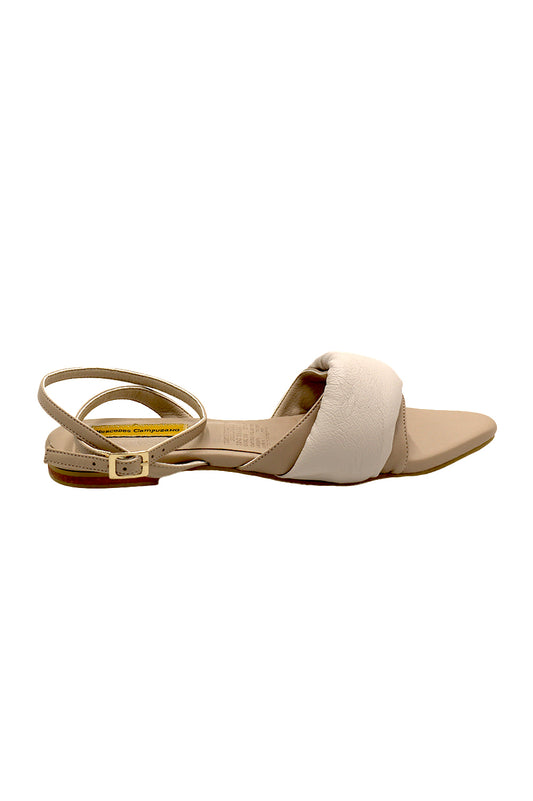 Ivory Camille Flat Sandal
