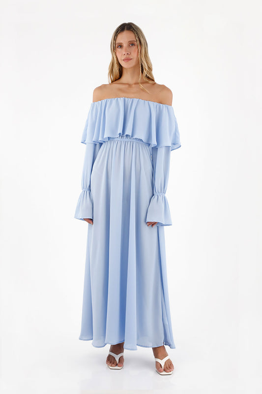 Light Blue Elle Long Dress