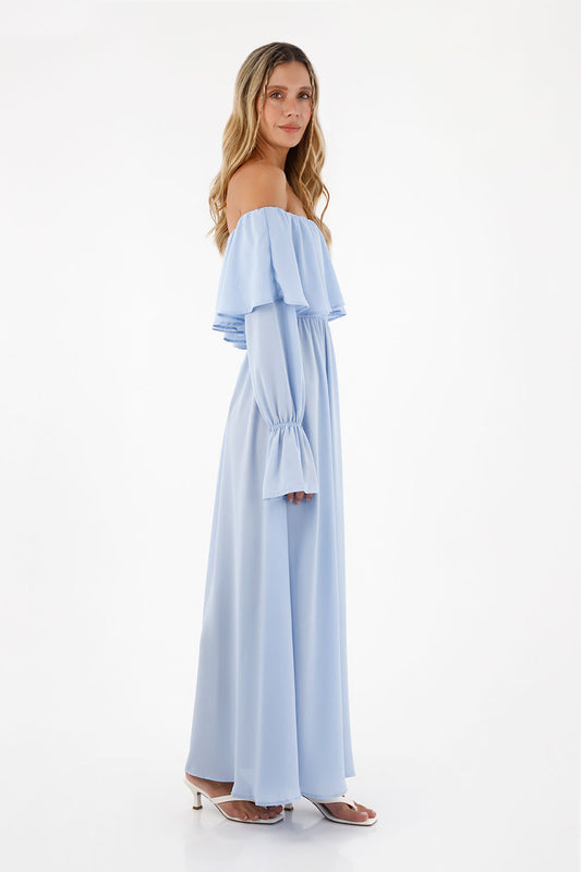 Light Blue Elle Long Dress