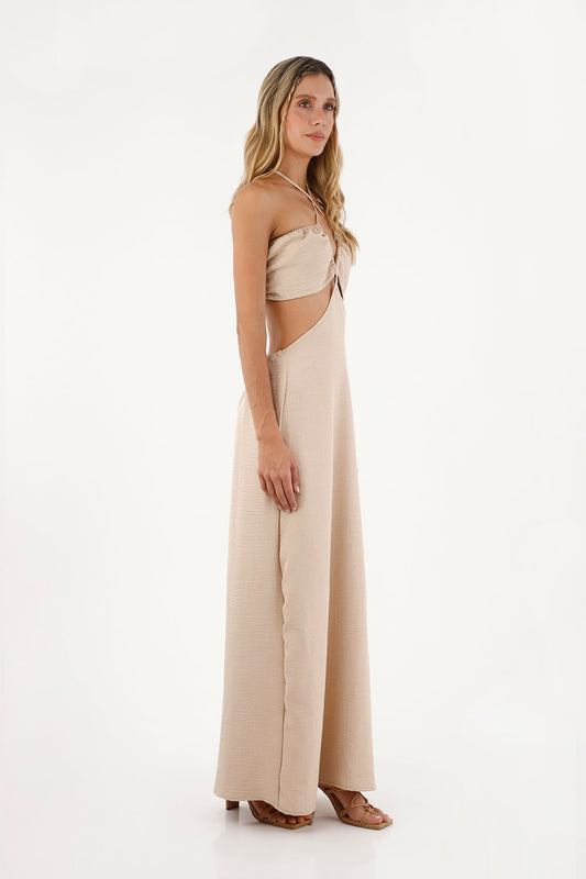 Beige Joan Long Dress