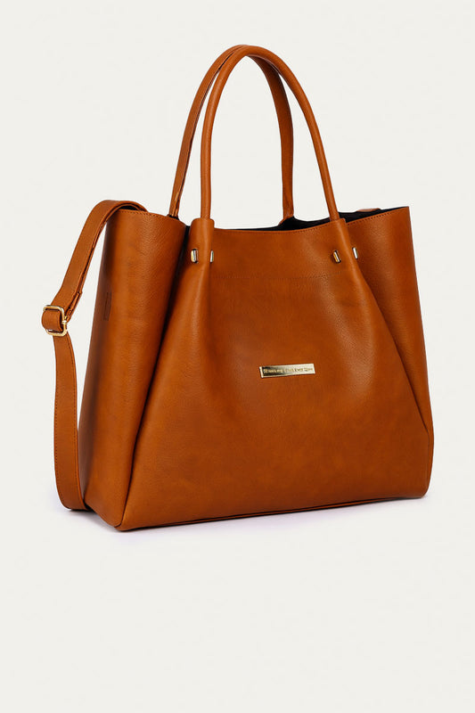 Honey brown Dauphine Satchel for Woman