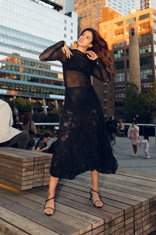 Black Sienna Long Skirt