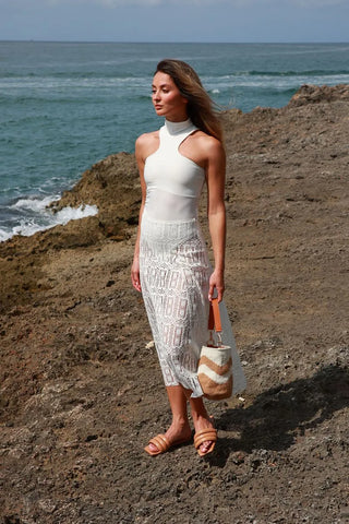 White Palomino Long Skirt