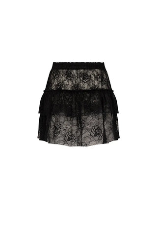 Black Ainara Shorts Skirt