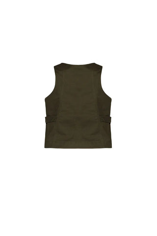 Dark Green Asha Top