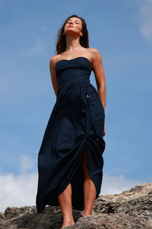 Dark Blue Mara Long Dress