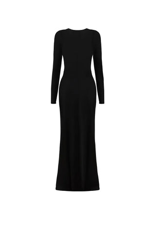 Black Duna Long Dress