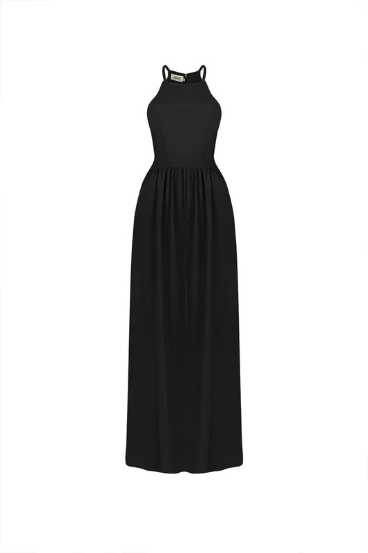 Black Anaira Long Dress