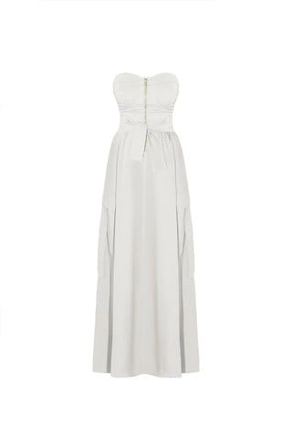 White Tera Long Dress