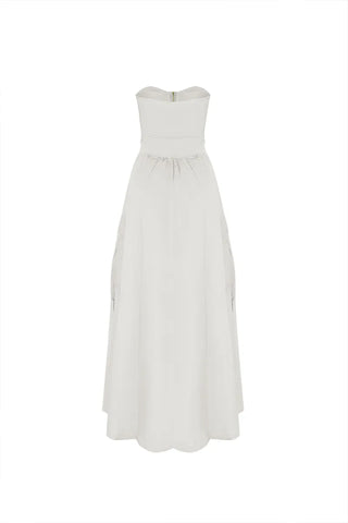 White Tera Long Dress