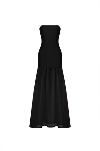 Black Lunette Long Dress