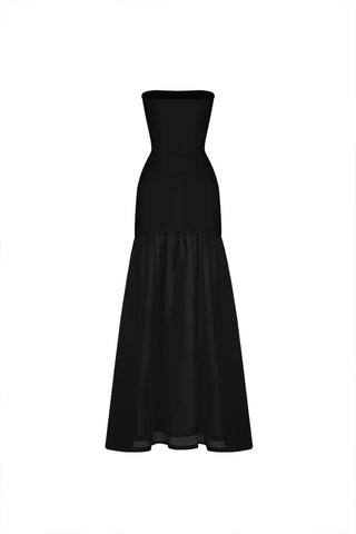 Black Lunette Long Dress