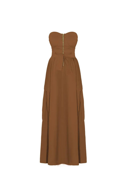 Taupe Tera Long Dress