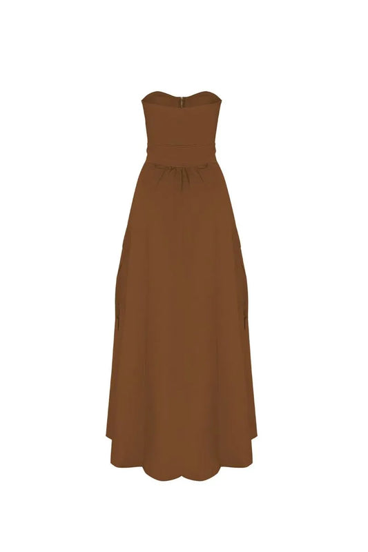 Taupe Tera Long Dress