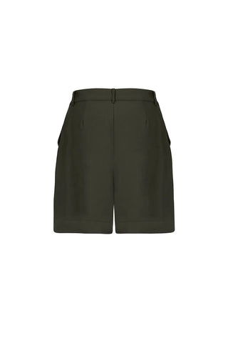 Dark Green Kuyu Bermuda