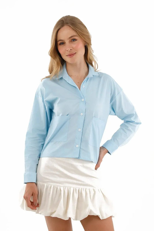 Light Blue Sole Blouse