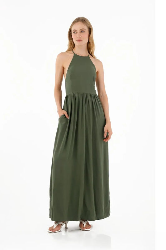 Dark Green Anaira Long Dress