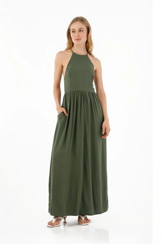 Dark Green Anaira Long Dress