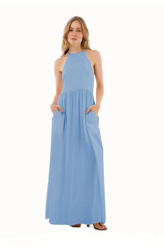 Light Blue Anaira Long Dress