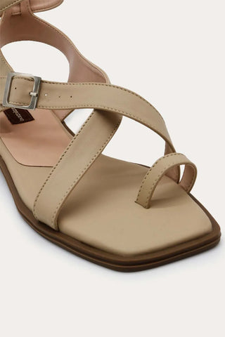 Beige Gabriela Flat Sandals