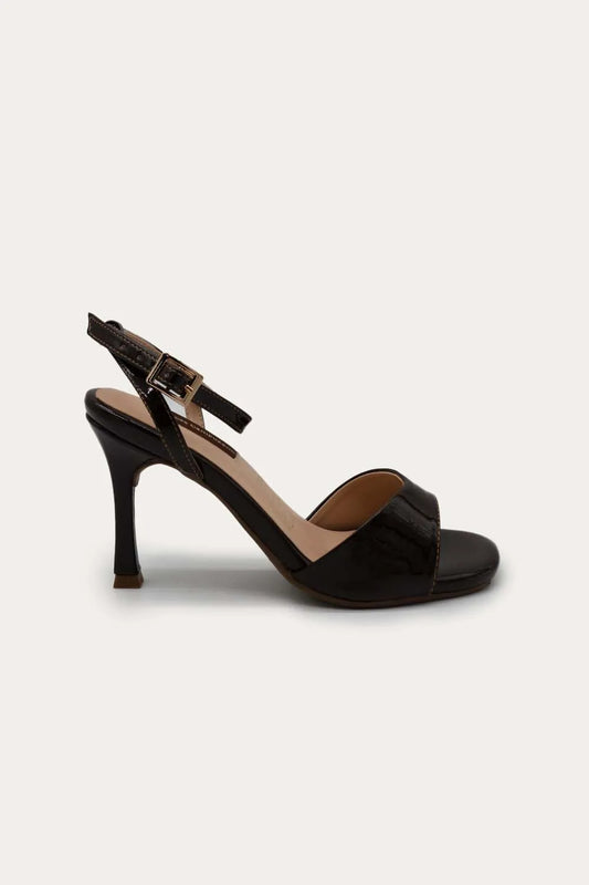 Brown Hanna Heels Sandals