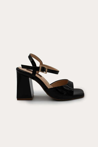 Black Marie Heels Sandals