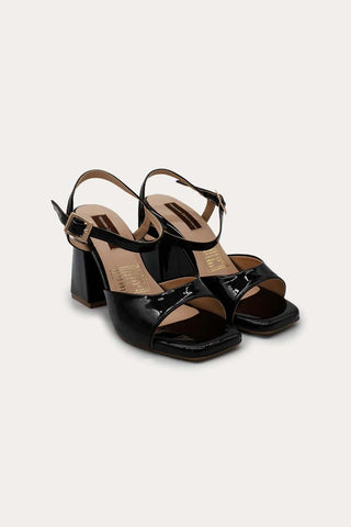 Black Marie Heels Sandals