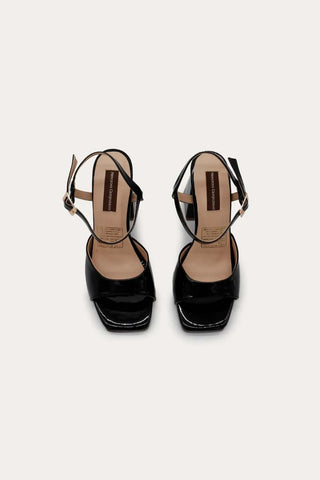 Black Marie Heels Sandals