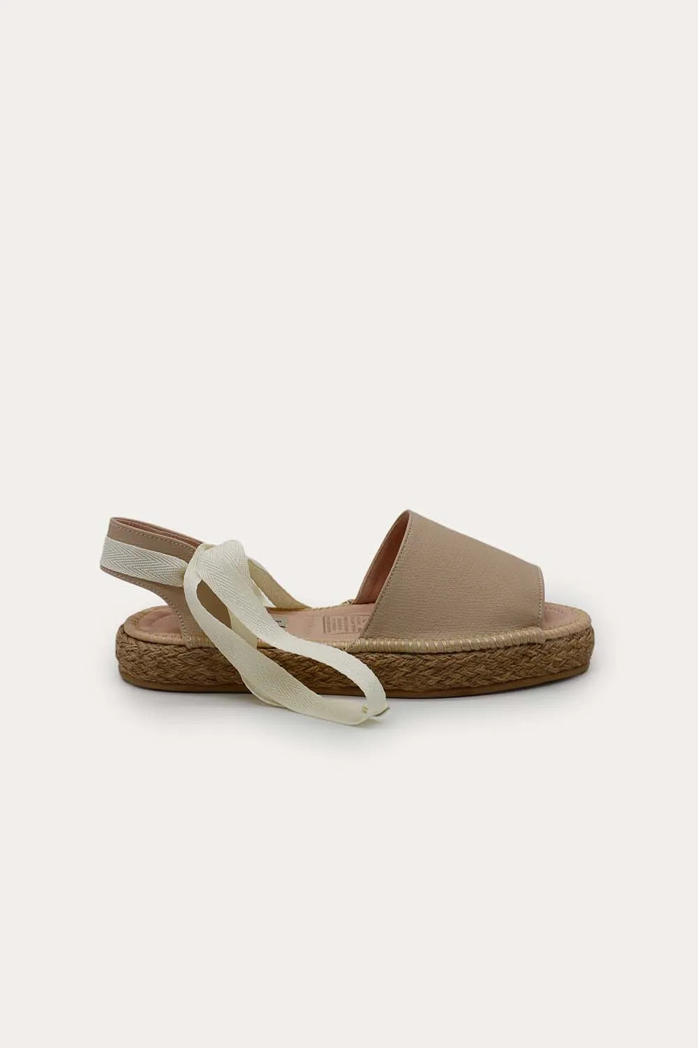 Beige Elena Flat Espadrille