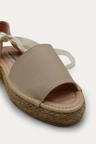 Beige Elena Flat Espadrille