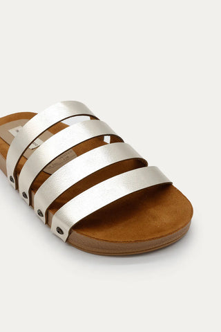 Champagne Abril Flat Sandals