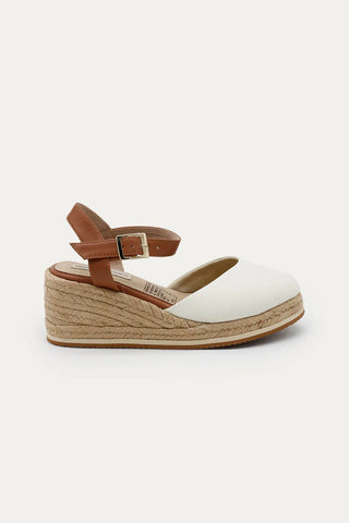 Beige Elisa Platforms Espadrille