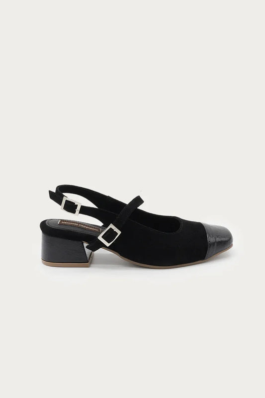 Black Antonina Heel