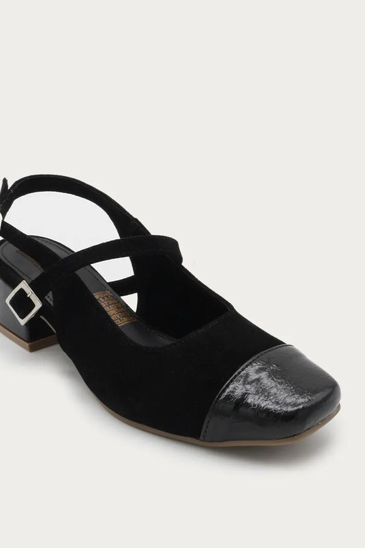 Black Antonina Heel