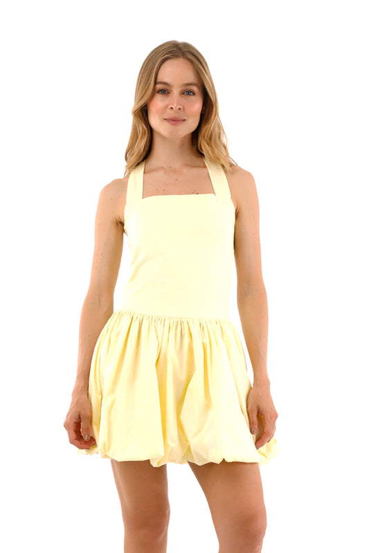 Yellow Miuccia Short Dress