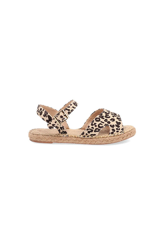 Print_Tiger Bast Jute Sandals for woman