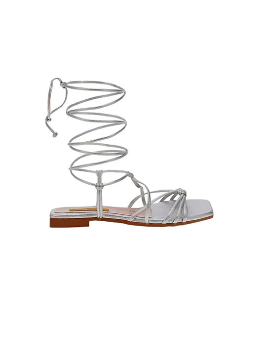 Silver Mar Flat Sandals for woman