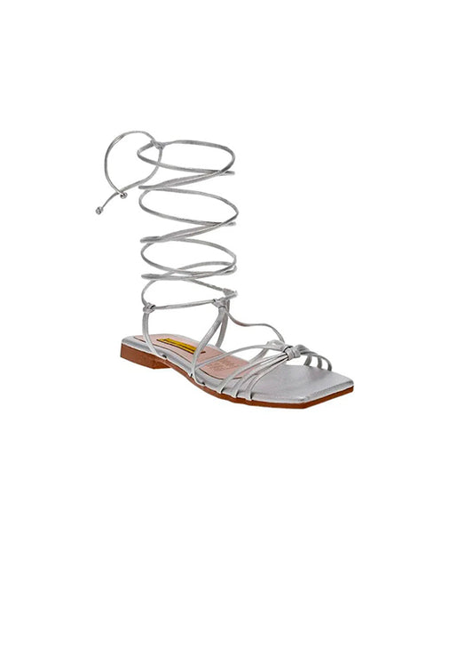 Silver Mar Flat Sandals for woman