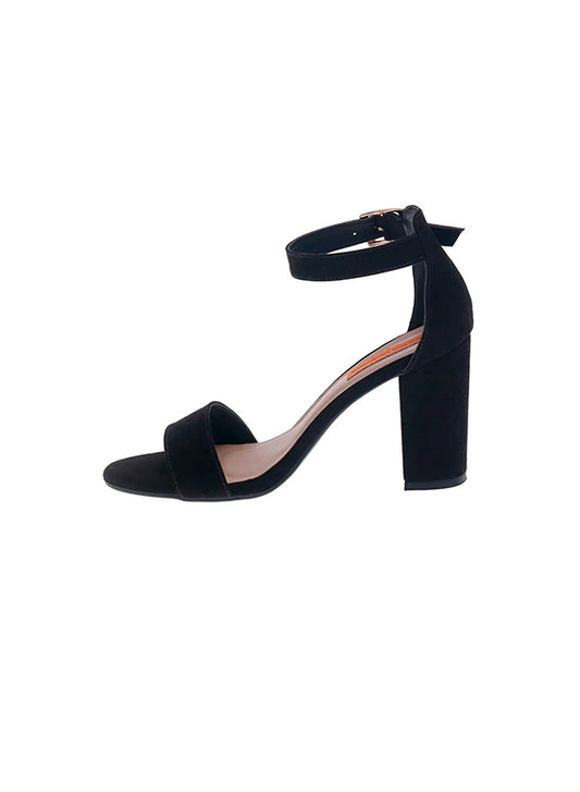 Black Cairo Heel Sandal for woman
