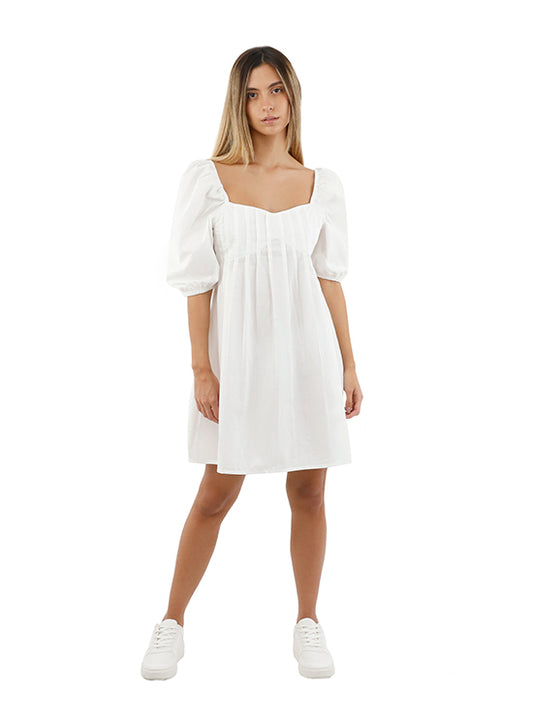 Ivory Sunrise Short dress for woman