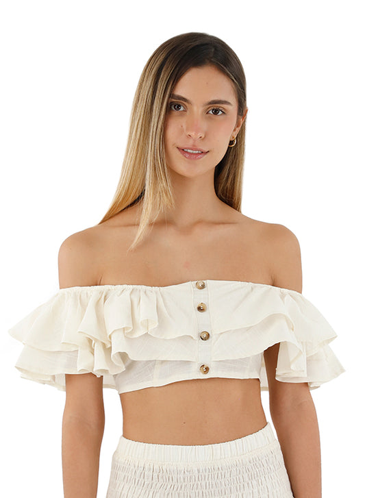 Ivory Fiore Top for woman